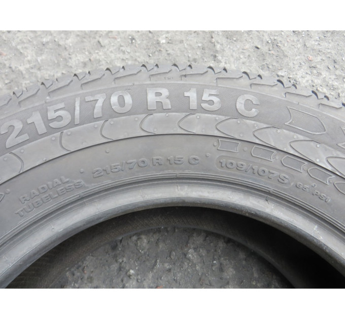 Continental Vanco2 215/70 R15c 109/107S літо 4 штуки шини бу ОП