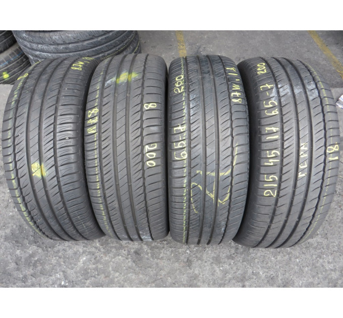 Michelin PrimacyHP 215/45 R17 87W літо 4 штуки шини бу ОП