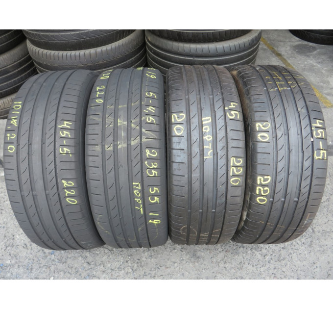 Continental SportContact5 235/55 R19 101W літо 4 штуки шини бу ОП