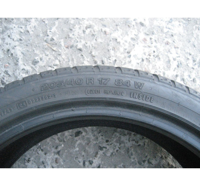 Continental SportContact2 205 40 R17 84W лето 2 штуки ОП