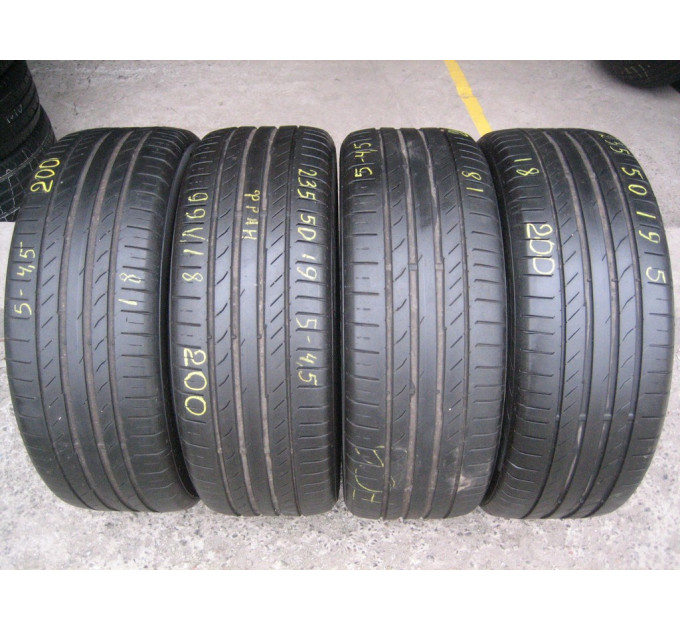 Continental SportContact5 235/50 R19 99V літо 4 штуки шини бу ОП