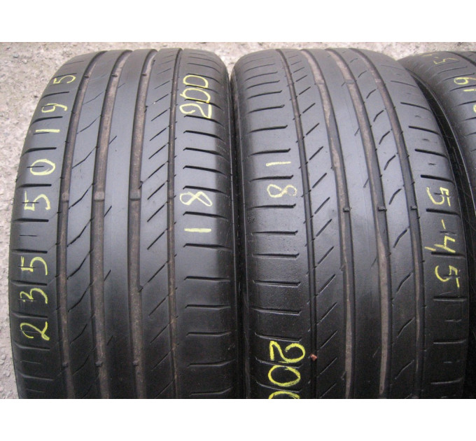 Continental SportContact5 235/50 R19 99V літо 4 штуки шини бу ОП