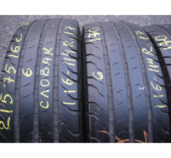 Continental VanContact100 215/75 R16C 116/114R літо 4 штуки шини бу ОП