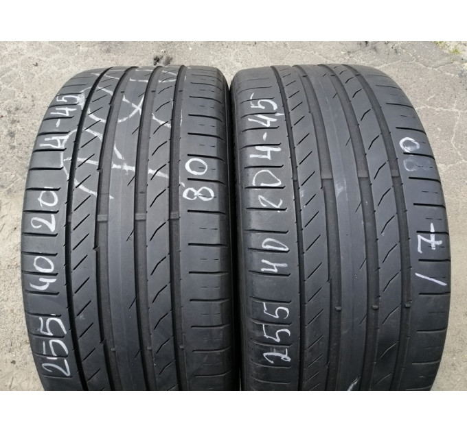 L Continental ContiSportContact 5 255/40R20 101V шини бу літо 2 штуки ОП