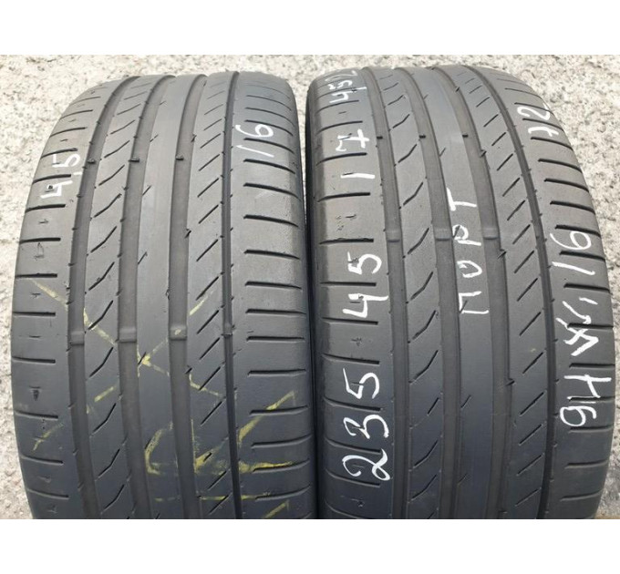 Continental SportContact5 235/45 R17 94W літо 2 штуки шини бу ОП