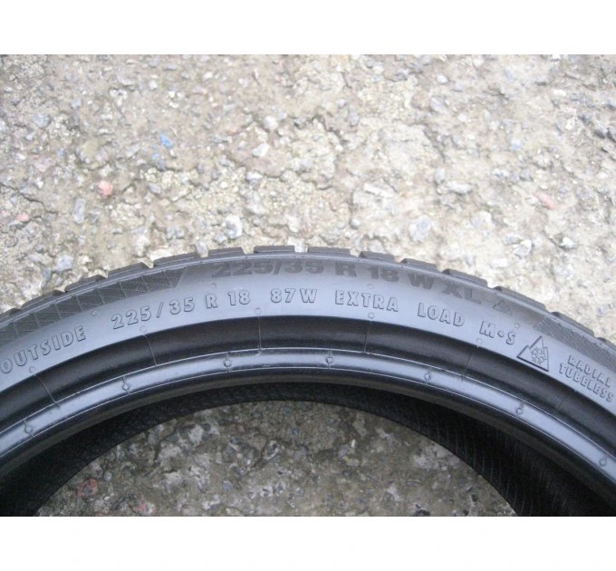 Continental WinterContactTS850P 225/35 R18 87W XL зима 2 штуки шини б/у ОП