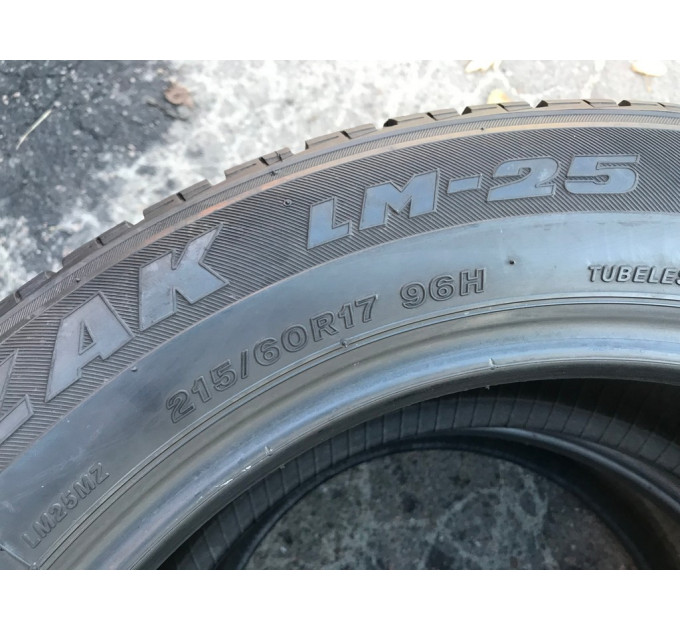 L Bridgestone Blizzak LM-25 4x4 215/60R17 96H шини бу зима 2 штуки