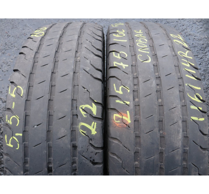 Continental VanContact100 215/75 R16c 116/114R літо 2 штуки шини бу ОП