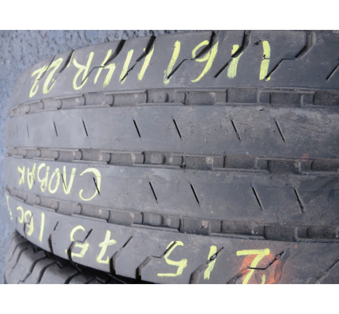 Continental VanContact100 215/75 R16c 116/114R літо 2 штуки шини бу ОП