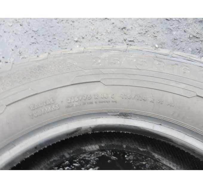 Continental VanContact100 215/75 R16c 116/114R літо 2 штуки шини бу ОП